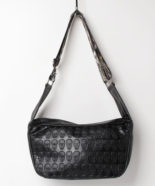 BLACK JACKALL CROWN ショルダーバッグ バッグ エンボス スカル