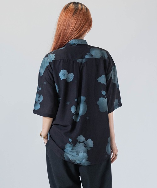 Naive magic（ナイーブマジック） シャツ 「a」とろみシルクタッチ