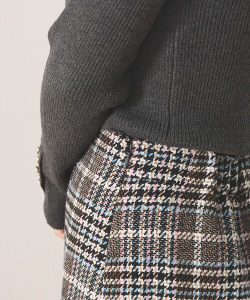 BEAMS HEART スカート / チェック柄 ツイード : ZOZOTOWN Yahoo