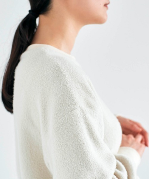 専用★ HAU tops comfort 6分袖スウェット　アイボリー HAU（ハウ）｜knit tops 