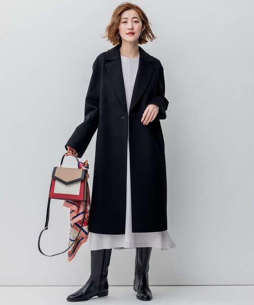 23区（ニジュウサンク） ワンピース ウールジョーゼット Aライン