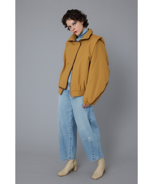 完売・タグ有★ナイロンタックブルゾン / HeRIN.CYE セール】Nylon tuck blouson ナイロンタックブルゾン（ブルゾン