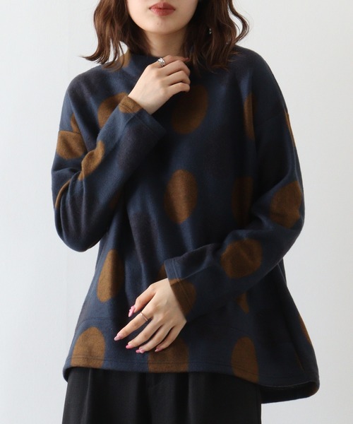 tシャツ BRODIAEA パイル起毛ドットプルオーバー レディース tシャツ BRODIAEA パイル起毛ドットプルオーバー レディース