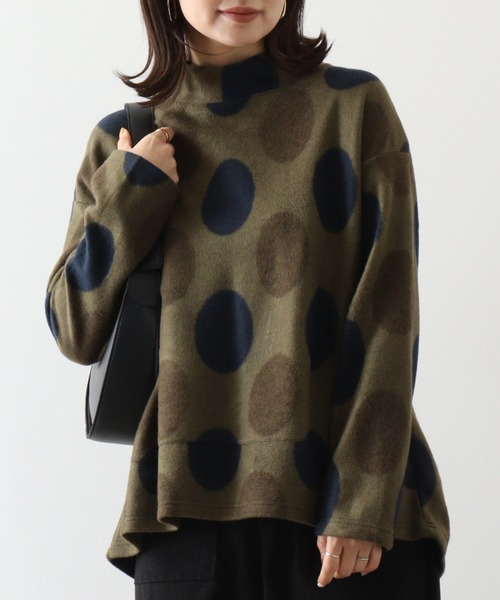 tシャツ BRODIAEA パイル起毛ドットプルオーバー レディース