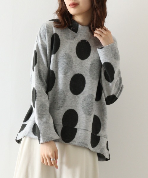 tシャツ BRODIAEA パイル起毛ドットプルオーバー レディース tシャツ BRODIAEA パイル起毛ドットプルオーバー レディース