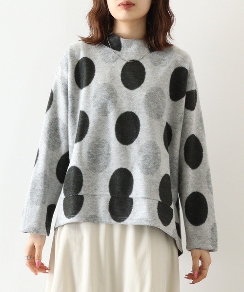 tシャツ BRODIAEA パイル起毛ドットプルオーバー レディース