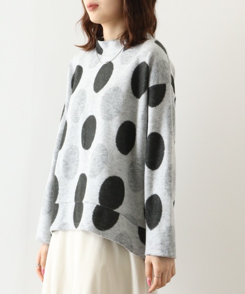 tシャツ BRODIAEA パイル起毛ドットプルオーバー レディース tシャツ BRODIAEA パイル起毛ドットプルオーバー レディース