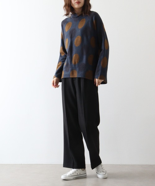 tシャツ BRODIAEA パイル起毛ドットプルオーバー レディース