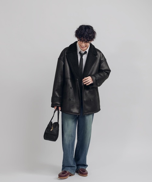 MUHET（ミュエータ） ムートンコート ボアコート フェイクムートン