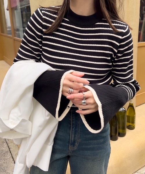 KOBE LETTUCE（神戸レタス） ニット セーター 選べるフレア袖or