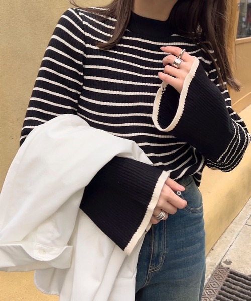 KOBE LETTUCE（神戸レタス） ニット セーター 選べるフレア袖or