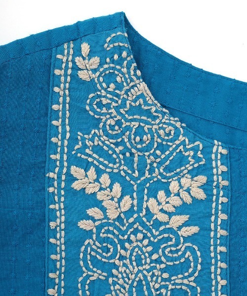 ブラウス シャツ ラクナウ刺繍プルオーバー レディース チチカカ ブラウス シャツ ラクナウ刺繍プルオーバー レディース