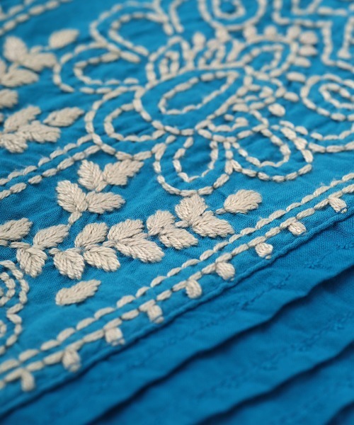 ブラウス シャツ ラクナウ刺繍プルオーバー レディース チチカカ ブラウス シャツ ラクナウ刺繍プルオーバー レディース