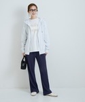 パンツ ＼新色追加/ジョーゼットリブパンツ カ...の詳細画像2
