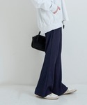 パンツ ＼新色追加/ジョーゼットリブパンツ カ...の詳細画像3