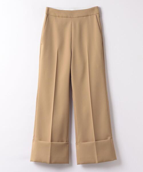 LANVIN en Bleu パンツ ストレッチロールアップパンツ レディース