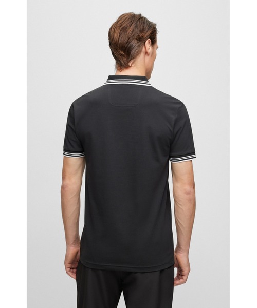 BOSS（HUGO BOSS） ポロシャツ 半袖 カーブロゴ コットン メンズ