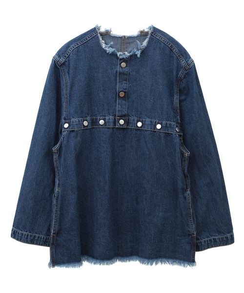 デニムジャケット gジャン 「CURRENTAGE/カレンテージ」Denim welder pullover レディース
