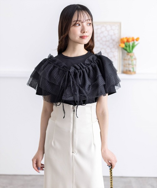 tシャツ ソフトチュールトップス レディース 楽天市場】【8/11まで5％OFFクーポン】and it チュール