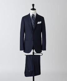 UNITED ARROWS セットアップ シャークスキン ストライプ