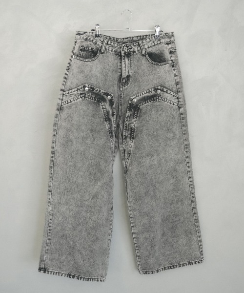 ジーンズ メンズ ウオッシュデニム シミター ストレート GAP ジーンズ ウォッシュウェル ストレートデニム メンズ