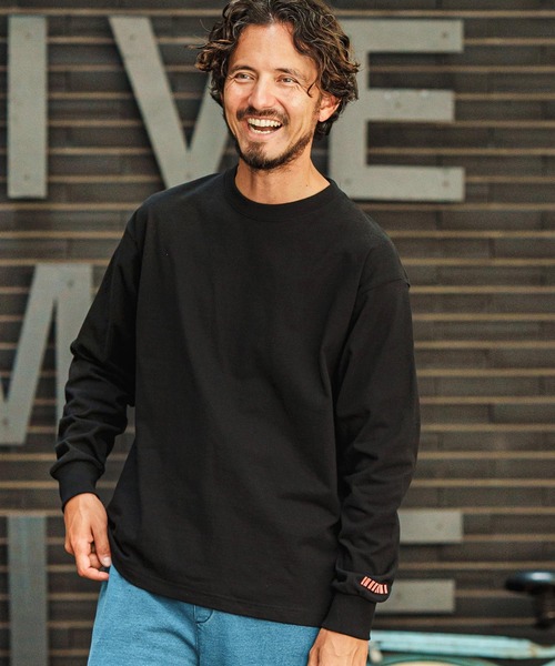 felkod（フィルコッド） tシャツ mlt4933-Barcode Embroidery Long