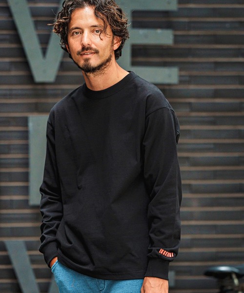 felkod（フィルコッド） tシャツ mlt4933-Barcode Embroidery Long