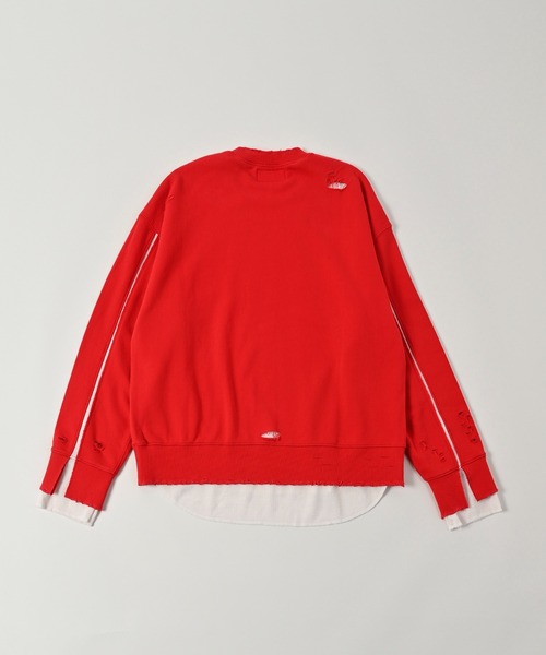 トレーナー スウェット ADAMPATEK/damage layered pullover/ダメージレイヤードプルオーバー(AP2424008) レデ ADAM PATEK トレーナー スウェット 「ADAMPATEK/アダムパテック
