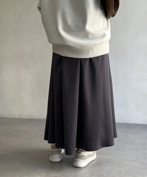 Chez toi（シェトワ） スカート サテンフレアスカート : ZOZOTOWN