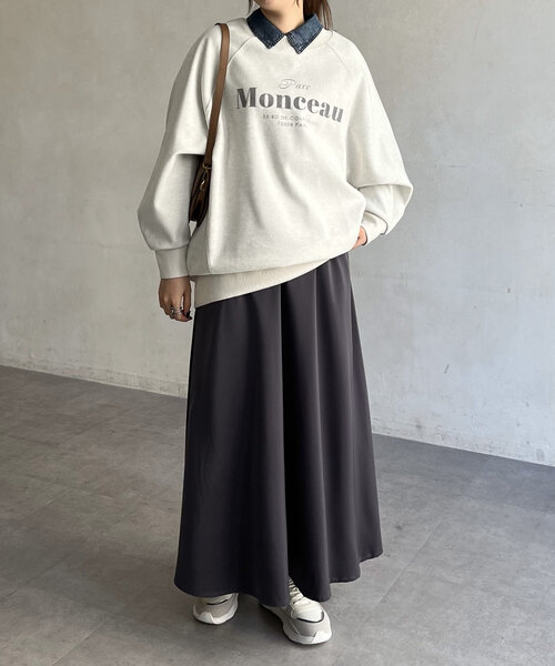 Chez toi（シェトワ） スカート サテンフレアスカート : ZOZOTOWN