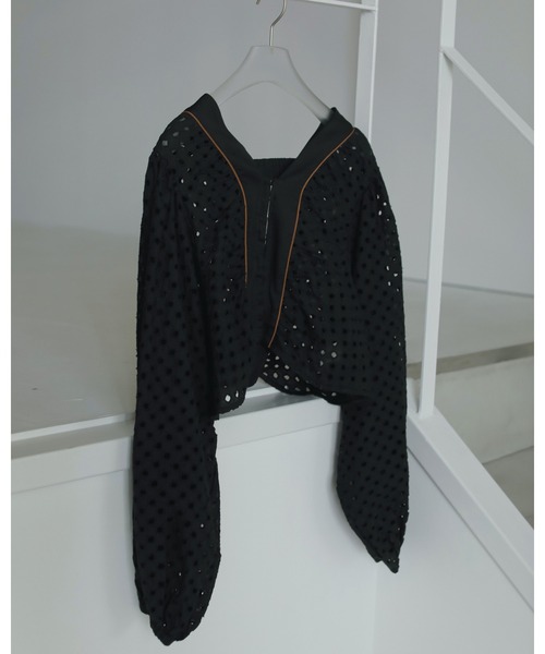 anuke（アンヌーク） ブラウス シャツ Volume Cutwork Blouse