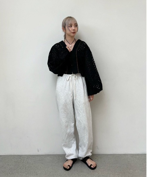 anuke（アンヌーク） ブラウス シャツ Volume Cutwork Blouse