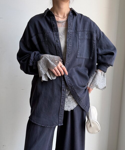 専用です。最終価格♡4/20 新品タグ付き DOUDOUレースブラウス DouDou（ドゥドゥ） ブラウス シャツ レースフレアブラウス レディース