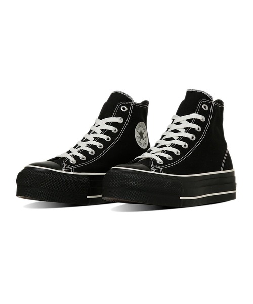 【CONVERSE】AS (R) LIFTED OVERTAPE HI WHITE/BLACK 国内発送 ALL STAR (R) LIFTED OVERTAPE ST HI / オールスター （R