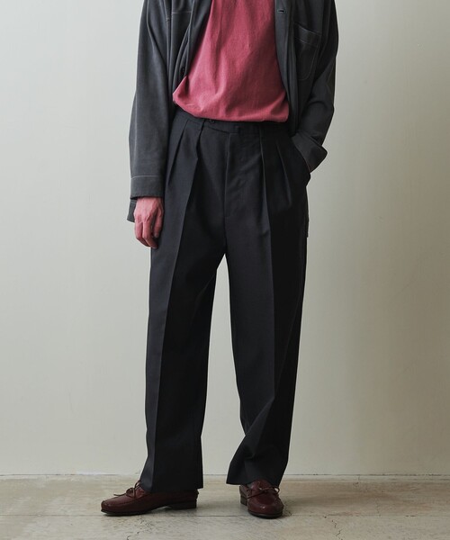 RE ARRIVAL/再入荷 スラックス ALAN STEVEN 「Steven ウール Alan」 パンツ