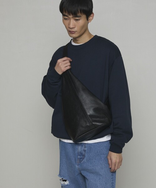 ショルダーバッグ レザー 斜めがけ first hand ファーストハンド 黒 Firsthand ショルダーバッグ Firsthand/ファーストハンド 2WAY