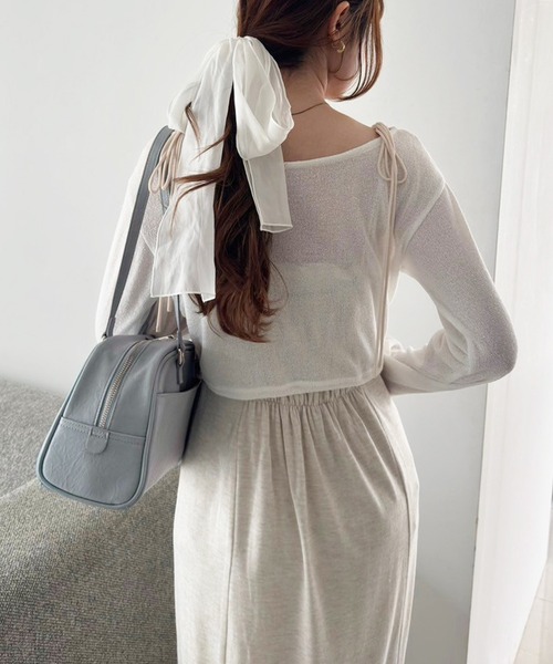 one after another NICE CLAUP ワンピース カシュクールトップス
