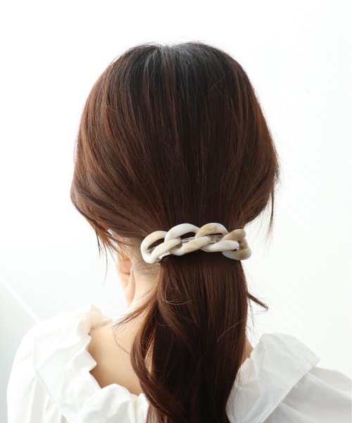 Three Four Time（スリーフォータイム） ヘアクリップ アセチチェーン