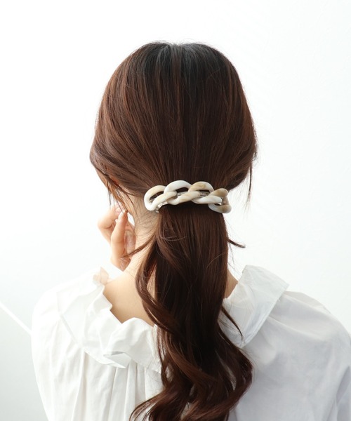 Three Four Time（スリーフォータイム） ヘアクリップ アセチチェーン