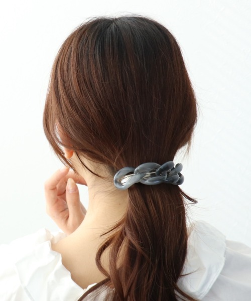 Three Four Time（スリーフォータイム） ヘアクリップ アセチチェーン