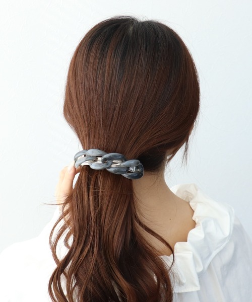 Three Four Time（スリーフォータイム） ヘアクリップ アセチチェーン