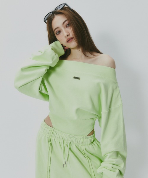 BLONDEY 3WAYオフショルスウェットボディスーツ レディース