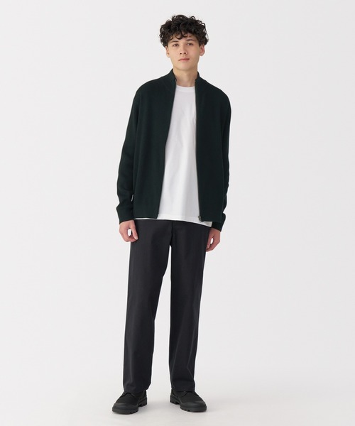 無印良品（MUJI） カーディガン 紳士 洗える畦編みフルジップ