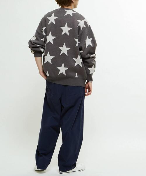CONVERSE TOKYO シルク混 ニットセーター サイズ3 【M】 CONVERSE TOKYO ニット セーター STAR JACQUARD PULLOVER KNIT