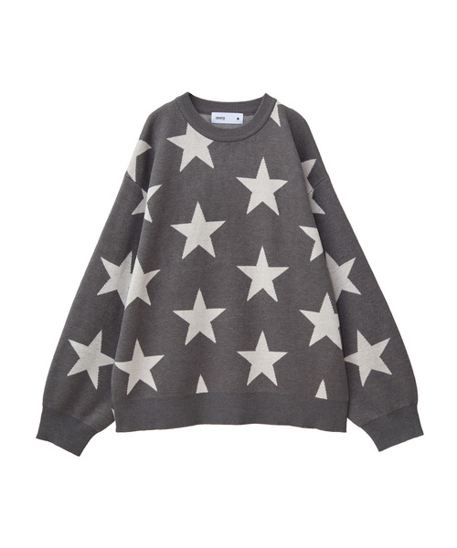 CONVERSE TOKYO シルク混 ニットセーター サイズ3 【M】 CONVERSE TOKYO ニット セーター STAR JACQUARD PULLOVER KNIT