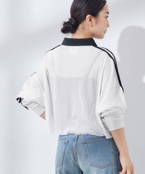 tシャツ 「ST.JOHNS 3RD CLUB」エリツキ L/S：カットソー レディース St.Johns 3rd club tシャツ 「ST.JOHNS 3RD CLUB」エリツキ L/S