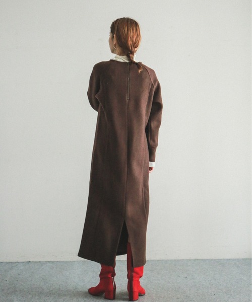 「FIL DE FER」 長袖ワンピース FREE ブラウン レディース_画像9