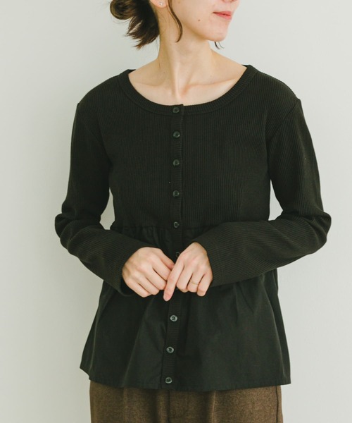 ITEMS URBANRESEARCH tシャツ リブドッキングプルオーバー