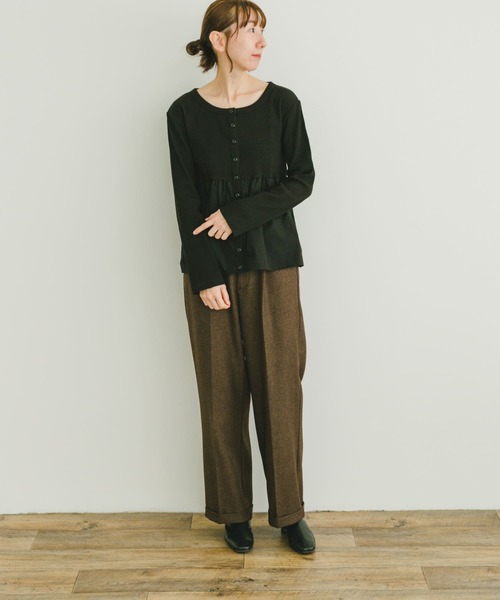 ITEMS URBANRESEARCH tシャツ リブドッキングプルオーバー