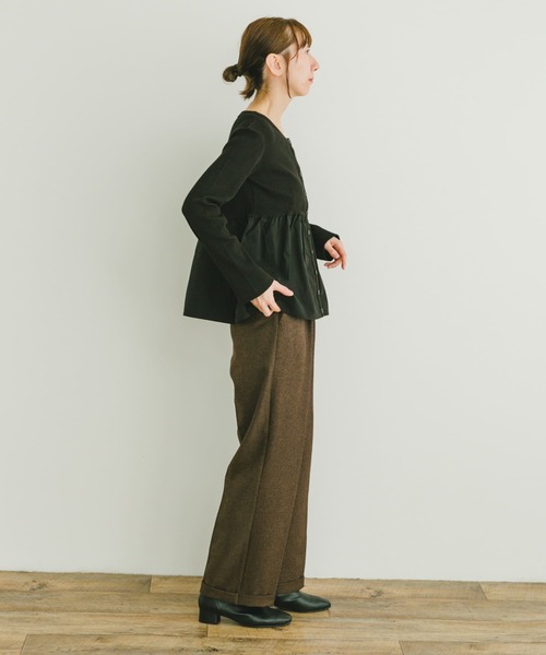ITEMS URBANRESEARCH tシャツ リブドッキングプルオーバー